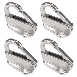 Fenderhaken mit Schnappmechanik, Edelstahl, 38 x 26 mm, Rostfrei, Befestigung für Bootsfender, Anhänger, Abdeckplane