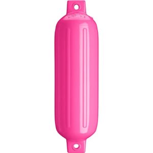 Polyform G-3 Doppelaugen-Fender in rosa Farbe mit messbaren Abmessungen von 14 x 48,3 cm