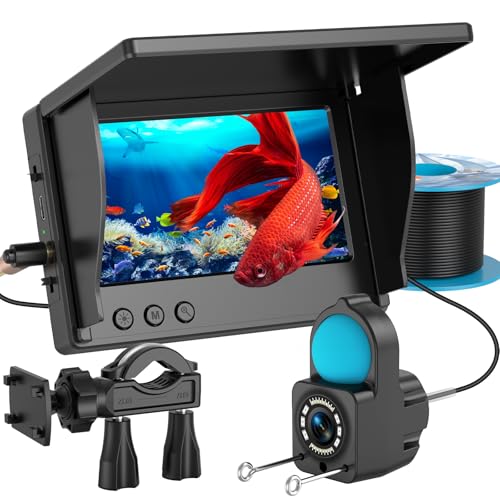 Fischfinder für Angeln mit 1080p HD Bildschirm, Echolot Technologie und IR Nachtsichtlichtern