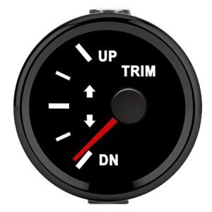 Hochpräzise UP-DN-Trimmanzeige mit IP67-Zertifizierung und Anti-Fog für Yachten und Schiffe. Einfach zu installierende, wasserdichte Trimmanzeige für Marine-Boote.