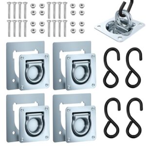 Robuste Zurrmulden für Anhänger, 6 Stück, inkl. Schrauben und Zurösen, Ladungssicherung bis 1000 kg