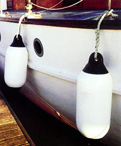 Aufblasbarer Fender in Navyblau, Langfender mit 2 Augen für Boot und Yacht, Schutz vor Schwimmreifen und Booteinschlag