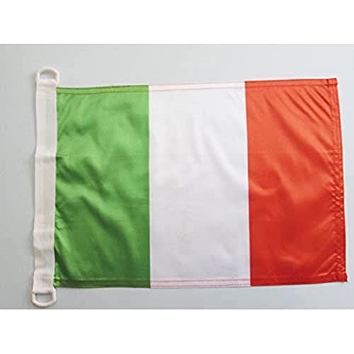 Italienische Bootflagge, 45x30 cm, Marine-Flagge, Italienischer Flagge mit grün-roter Farbe