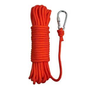 BeGrit 6mm Bootsseil, 20 Meter lang, Polypropylen Seil für Bootsfahrten, Camping und Fischen, orange Ankerleine mit Kajak Festmacher Tauwerk