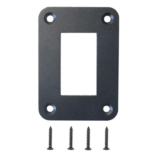 Wippschalter-Panel-Gehäusehalter aus schwarzem, wasserdichtem eloxiertem Aluminium für Auto, Marine, Boot, LKW, Wohnmobil, SUV, ATV, UTV