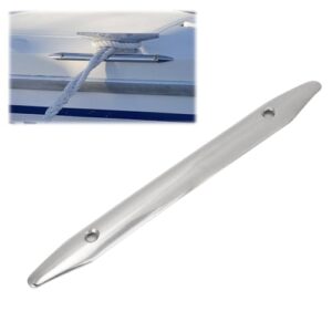 Hapivida Scheuerleiste für Boote, universelle Edelstahl-Scheuerleiste 203,2 mm x 19 mm aus 316 Stahl mit Schutz für Yachten und Boote, marine Scheuerleiste für Bootsrumpf