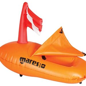 Mares Tauchen-Flagge Apnea, Orange, Ein Größe - perfektes Accessoire für Tauchfans
