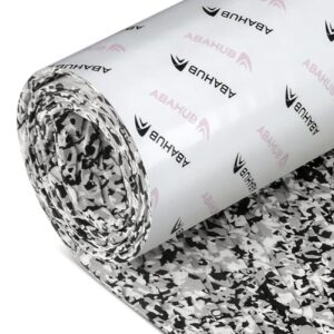 Rutschfester Bootsbeschlag für Boote, Yachten und Schwimmbaddecken - Selbstklebendes Marine Boot Decking Matte 120x40cm Tarnung Schwarz-Weiß