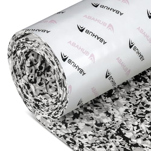 Rutschfester Bootsbeschlag für Boote, Yachten und Schwimmbaddecken - Selbstklebendes Marine Boot Decking Matte 120x40cm Tarnung Schwarz-Weiß