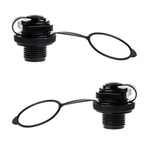 Zwei robuste Schlauchboot Ventile für Kajaks, Kanus und Fischerboote mit universeller Passform und auslaufsicherem Design.
