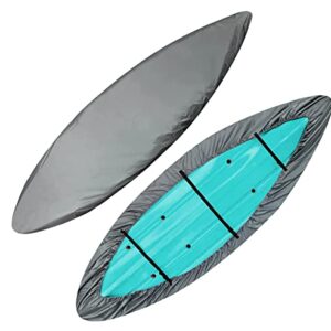 Schleuder Universal Kajak Abdeckung, wasserdicht und UV-beständig, UV-Schutz Kajak-Kanu-Abdeckung für 5.1-5.5m lange Boote