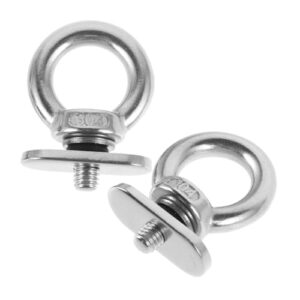 Supvox 2-stückige Edelstahl-Befestigungsösen für Kajaks, Wohnmobile, Zelte und Bootsanwendungen - Rostdurchlässig