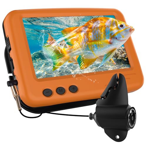 Unterwasser-Kamera mit Fischfinder, 4,3 Zoll IPS Display und Wasserdichte, ideal für Angeln in Seen, Flüssen und Meeren.