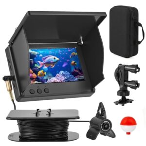 Unterwasserkamera für Angeln, Fishfinder mit 4,3 Zoll IPS Bildschirm und 30 Meter Kabel, Nachtsicht-Infrarot, Weitwinkel, IP65 wasserdicht, für Eisangeln, See, Fluss, Meer und Boot
