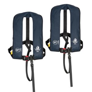 2er-Set 12skipper Rettungsweste 165N ISO mit manueller Auslösung, Navy