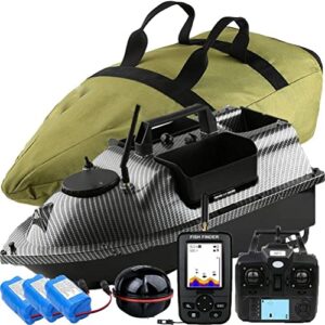 GPS Futterboot mit echolot und GPS, 12000mAh Batterie, Handtasche, Antennen und Propeller, ideal für den Angler