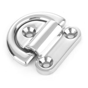 Mastplatte aus Edelstahl für Bootsausrüstung, klappbar und robust, D-Ring und Ösenplatten für hohe Zugkraft