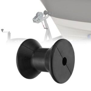 7,6 cm Bootsanhänger-Bugrolle, 1,27 cm Welle, Marine-Anhänger-Windenständer, Gummikiel zum Anhalten des Bootes, Trailerführung, strapazierfähig