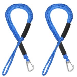 Festmacherleine für Boote, Bungee Seil mit Auge und Haken, Bootsleine für temporäre Festmacher, Boote, Motorboote, Docks, Schwimmstege