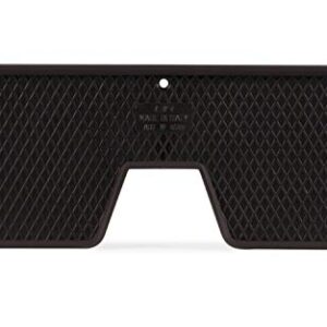 Heckschutzplatte aus Kunststoff für Außenborder, Schutzplatte für Boot und Schlauchboot, Schwarz, 270 x 98 mm