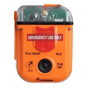 Der perfekte Ortungssender für Ihre Sicherheit, Jotron Tron SA20 PLB, GPS und Galileo GNSS, 406 MHz Notsignal, Wasserdicht, Solas-Zulassung