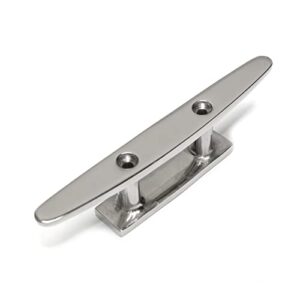 Hochwertige Belegklampe aus rostrotem Edelstahl V4A für den Boots- und Schiffsbereich, witterungsbeständig und geeignet für Innen- und Außenbereich