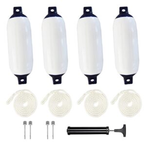 Kotflügel für Boote mit Kotflügelleitungen, einschließlich Pumpe und vier Luftbolzen, antikollisionssicher und geeignet für Segelboote von 3 bis 6 Metern