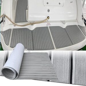 Rutschfester Schaumstoff-Bodenbelag für Boote, Yachten und Schwimmbäder - Teakholzimitat - Selbstklebend - EVA-Schaumstoff - Ergonomie und Komfort für die Füße