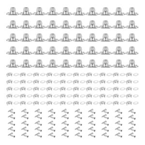Dytabepl 50 Sätze Drehverschlüsse in Marine-Qualität mit Drehknopf-Öse und Bolzen, Twist Lock Drehverschluss Ovalösen für Segeltuchverschlüsse, Heimwerker und Hardware-Zubehör