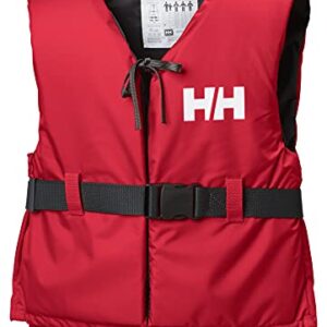 Helly Hansen Unisex Sport II Schwimmweste, Rot, Größe 30/40 - hochwertige Rettungsweste für den Wassersport mit klassischem Design und modernen Funktionen