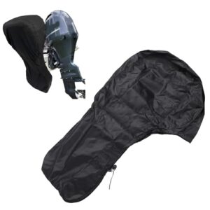 Ergiebige Abdeckung für Außenborder-Motoren, Windschutz vor Regen, Wind und Sonne, hochwertiger Polyester-Stoff, Beutel für Aufbewahrung
