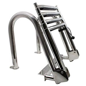 Badeleiter aus Edelstahl mit 4 Stufen, klappbar für Marine, Yacht oder Swimming Pool Dock