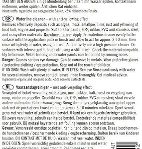 ROTWEISS Wasserpassreiniger 7905, 500 ml - effektiver Reiniger für Bootsrumpf und Motor