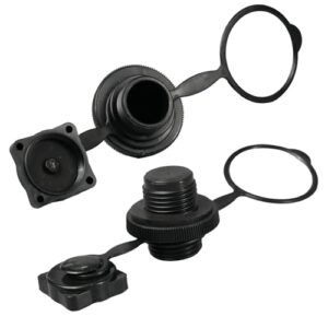 2 Stück Schlauchboot Ventil, Aufblasbares Boote Air Ventil Kajak Luftventil Ersatz aus ABS Kunststoff mit Einwegbefüllung und Auslaufsicherheit für Kajaks, Rafts und Poolboote