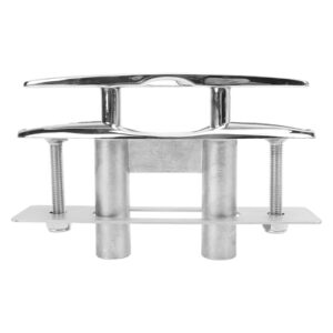 Shenprymic 8 Zoll Bootszugklampen, einziehbare Bodenmontage-Dockklampen aus Edelstahl 316 mit Rückplatte und Sicherungsmuttern für Yacht, Wohnmobil und Schnellboot