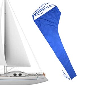 Bass-Boot-Abdeckung, wasserdichte Großsegel-Abdeckung, Bootsabdeckung, strapazierfähig, winddicht, 210D, Outdoor-Booms, Sonnenschutz für Runabouts Außenborder, Bassboot