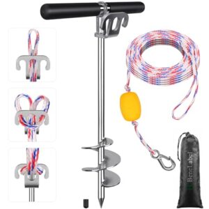 Anker für Schlauchboote, Jetski und Kanus - Bootsananker mit Seilhaken und Aufbewahrungstasche