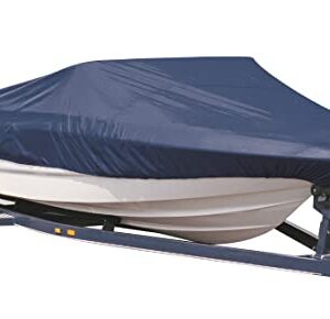 Marineblaue Persenning für Motorboot, Sportboot und Anglerboot - Bootsabdeckung mit Wasserabweisendem, UV-beständigem und Winterfesten Material für den ganzjährigen Schutz