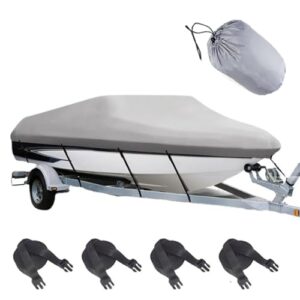 Bootsplane mit Abdeckung und Aufbewahrungstasche, perfekt für v-Rumpf, Ruderboot oder Angelboot, ideal zum Festmachen und Schleppen von Booten