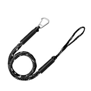 Bootsschlaufen zum Festmachen mit Öse - Bootsleine mit Karabinerhaken und Sicherungstau für Kajaks, Kanus, Pontons und Motorboote