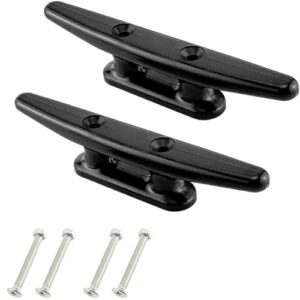 Festmacherklampe, 2 Stück Festmacherklampe aus Hochwertigem Nylon, Nylon-Klamper in Schwarz, Festmacherklampe für Yacht, Dock, Deck, Base, Marine, Boot, Schnellverschluss-Bootsklammer