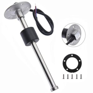 Wasserstandsmeßgerät für Kraftstofftank mit Edelstahlkörper, 5 Loch Anschluss, Marine-Anwendung