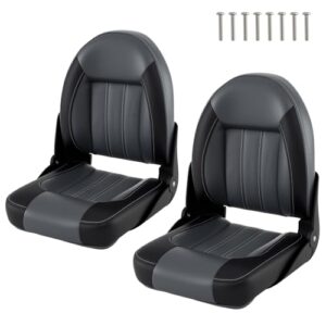 Klappbarer Steuerstuhl für Boote mit gepolsterter Sitzfläche und metallischem Rahmen, wasserdicht und bis 150 kg belastbar