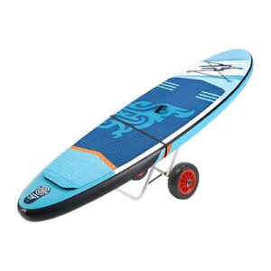 Kajakwagen mit langem Gurt und Heck-Rad-Kit für sicheren Transport auf rauhen Oberflächen bis 80 kg Belastung