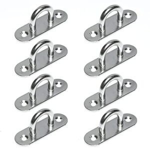 Mastplatten aus Edelstahl V2A mit Bügeln und Befestigungshacken für den Außen- und Innenbereich, hochwertig und vielseitig einsetzbar