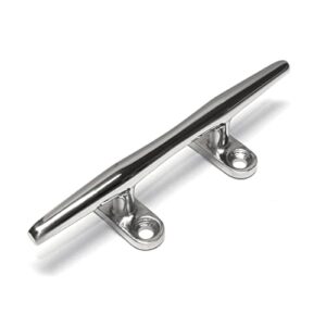 Praktische Belegklampen aus Edelstahl V4A für eine sichere Befestigung von Tauwerk und Fender im Boot oder Schiff.