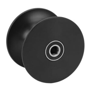 Premium Bootsanhängerrolle 90 x 64 mm, Stoßdämpfende Bugrolle für Boot, Yacht und Anhänger – Schwarz