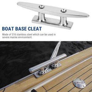 Hochglanzpolierte Edelstahl-Klampen für Boote, perfekt für sicherere Anlegestellen und eine elegante Optik. Robuste Konstruktion aus hochwertigem Edelstahl. Einfache Installation.