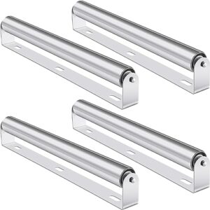 Transportrollen für Schwimmboote und Kajaks, 4 Stück Edelstahlrohrrollen mit 3,8 cm Durchmesser, Tragfähigkeit bis zu 54,4 kg