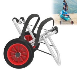 Faltbarer Kajakwagen mit 100 kg Tragfähigkeit, Aluminium-Rahmen und abnehmbare Räder für sicher und zuverlässigen Transport von Schlauchbooten und Kanus